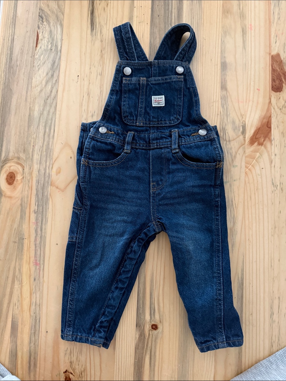 Old Navy Dark Blue Kids Denim Overalls